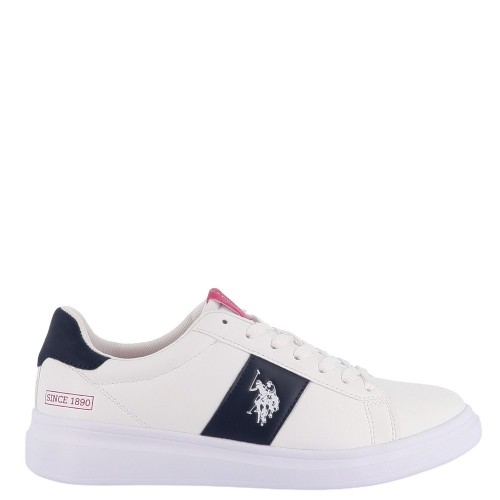 U.S. Polo Assn. GEORGE002B-BWR Ανδρικά Sneakers Λευκό/Μπλε/Κόκκινο