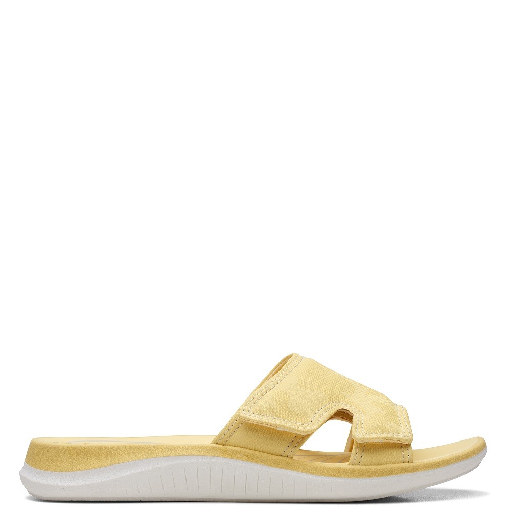 CLARKS</br>Γυναικείες Σαγιονάρες Κίτρινο GLIDE BAY2 Clarks