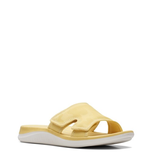 Clarks GLIDE BAY2 Γυναικείες Σαγιονάρες Κίτρινο