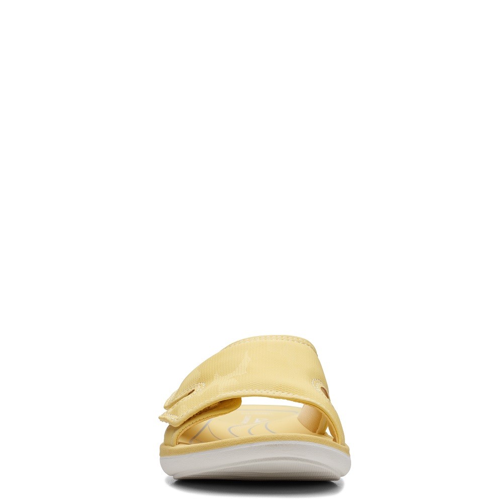 CLARKS</br>Γυναικείες Σαγιονάρες Κίτρινο GLIDE BAY2 Clarks