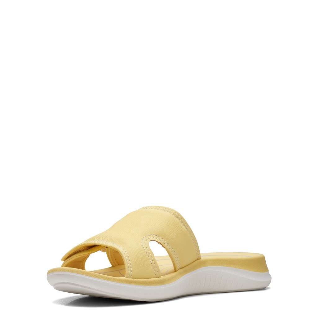 CLARKS</br>Γυναικείες Σαγιονάρες Κίτρινο GLIDE BAY2 Clarks