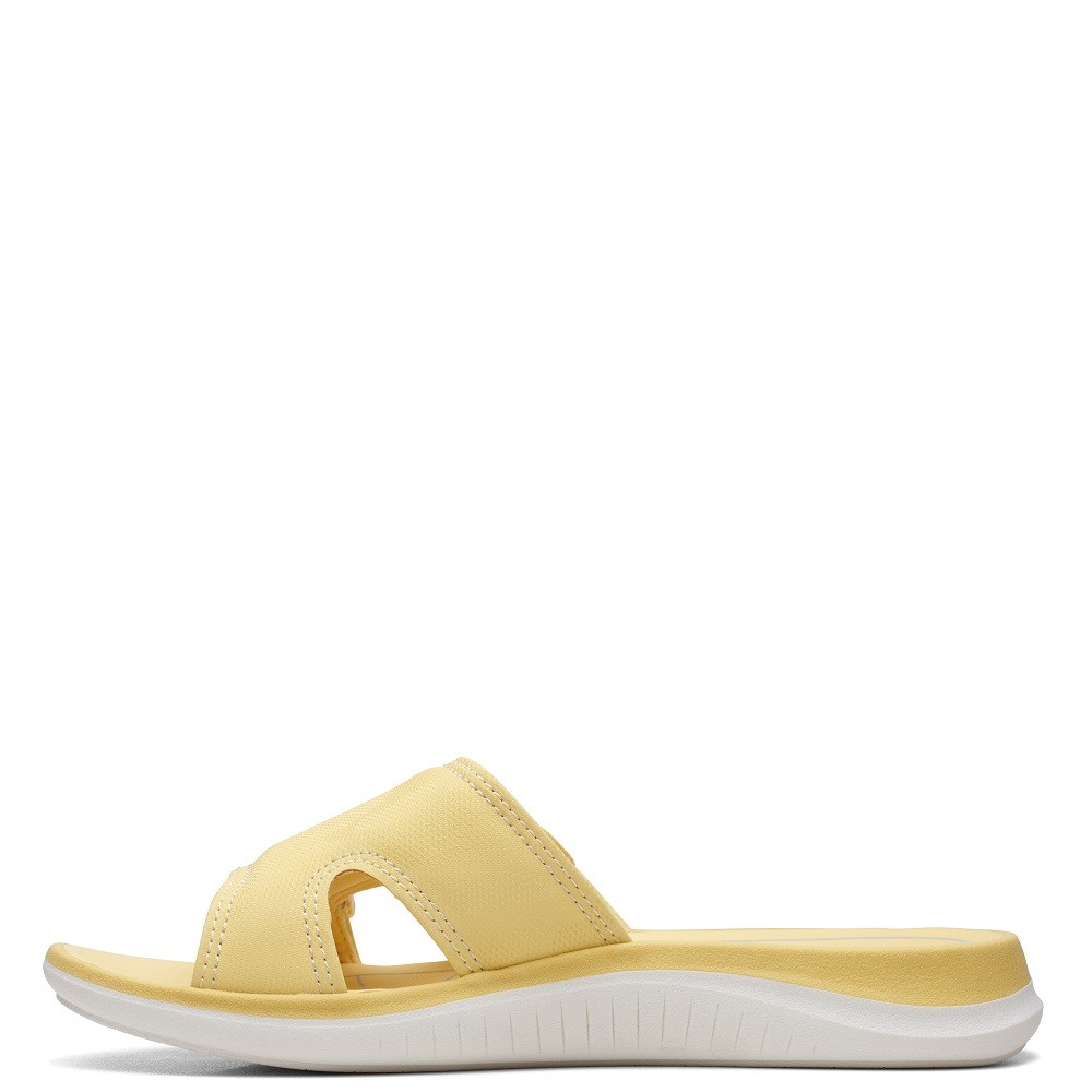 CLARKS</br>Γυναικείες Σαγιονάρες Κίτρινο GLIDE BAY2 Clarks