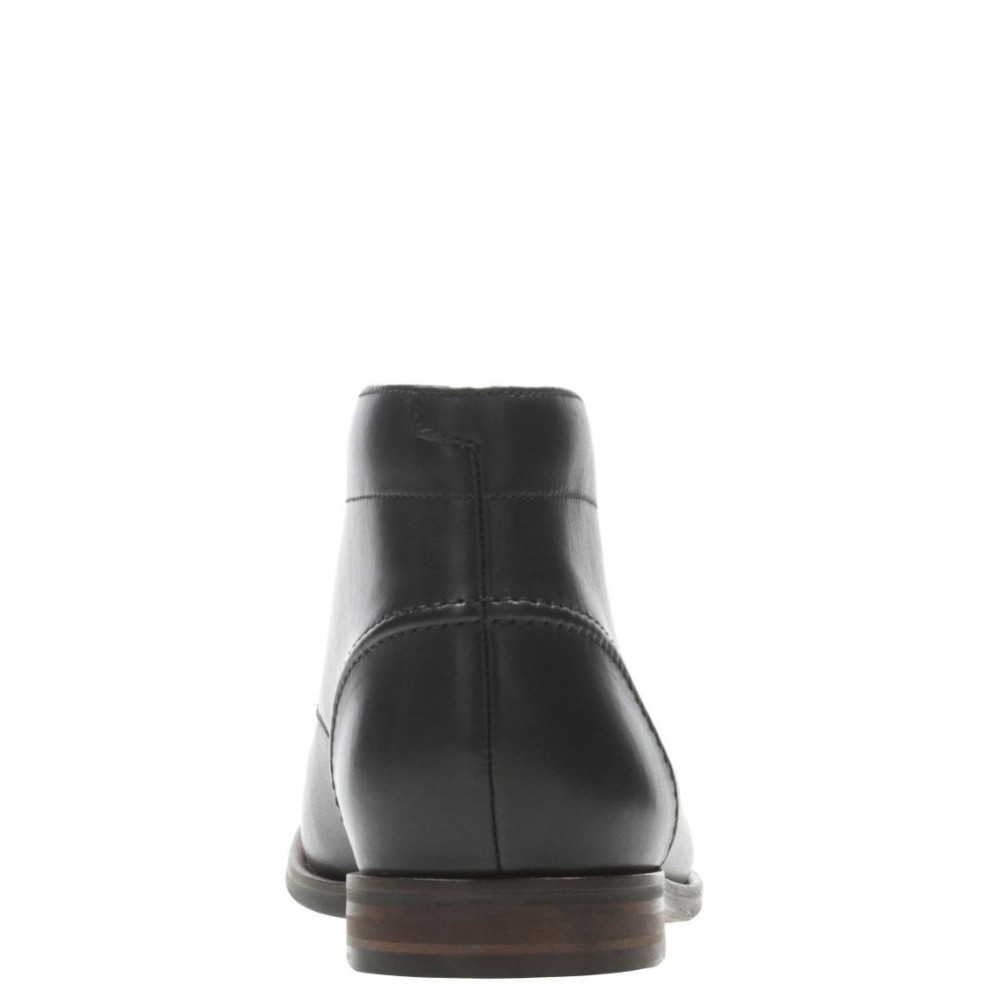 CLARKS</br>Ανδρικά Μποτάκια Μαύρο Δέρμα GLIDE CHUKKA Clarks
