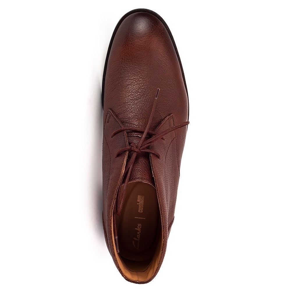 CLARKS</br>Ανδρικά Μποτάκια Ταμπά Δέρμα GLIDE CHUKKA Clarks