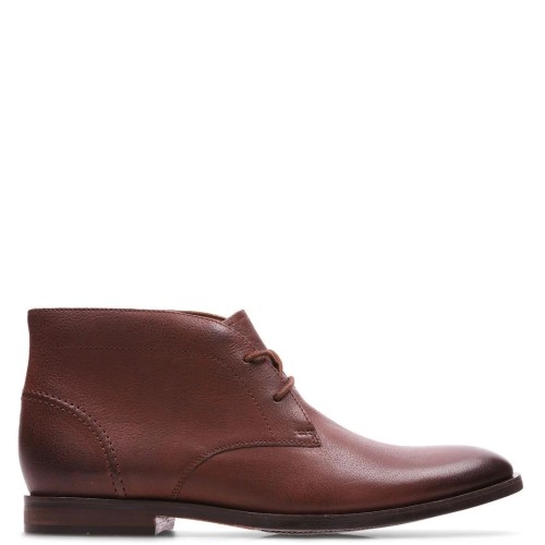 Ανδρικά Μποτάκια Ταμπά Δέρμα GLIDE CHUKKA Clarks Ανδρικά Μποτάκια Ταμπά Δέρμα GLIDE CHUKKA Clarks