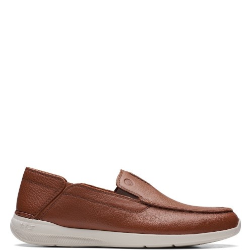 Ανδρικά Μοκασίνια/Loafers Ταμπά Δέρμα GORWIN STEP Clarks