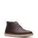 CLARKS</br>Ανδρικά Μποτάκια Καφέ Δέρμα GRANDIN TOP Clarks