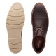 CLARKS</br>Ανδρικά Μποτάκια Καφέ Δέρμα GRANDIN TOP Clarks