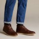 CLARKS</br>Ανδρικά Μποτάκια Ταμπά Δέρμα GRANDIN TOP Clarks