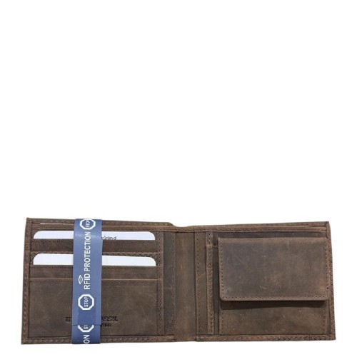 Ανδρικό Πορτοφόλι Καφέ Δέρμα HAMILTON S WEUHT2606MHA-500 U.S. Polo Assn.