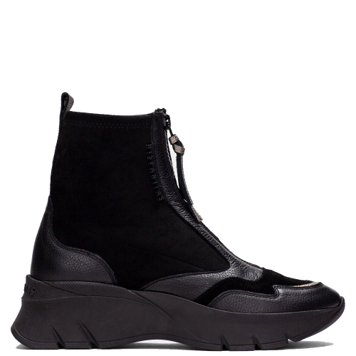 Γυναικεία Μποτάκια Μαύρο Δέρμα HI243628 Hispanitas