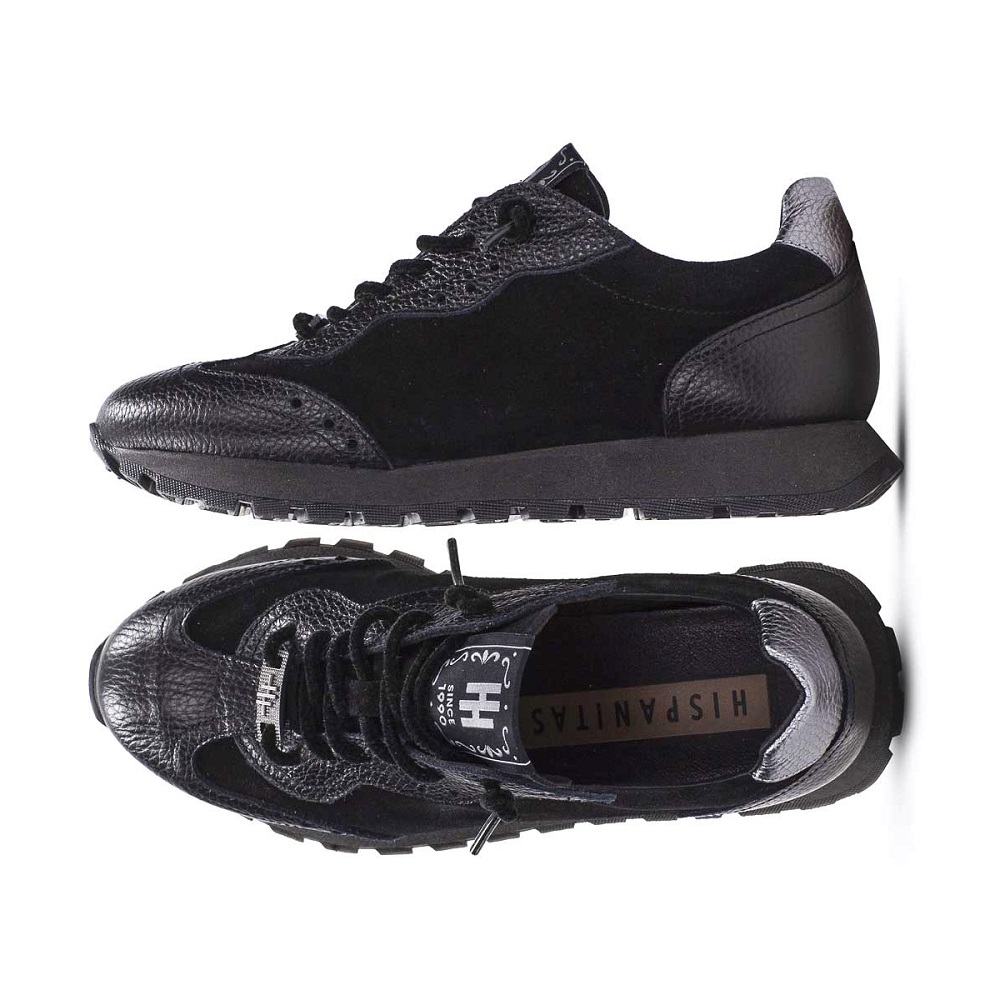 HISPANITAS</br>Hispanitas HI265106 OREGON Γυναικεία Sneakers Μαύρο Δέρμα HISPANITAS</br>Hispanitas HI265106 OREGON Γυναικεία Sneakers Μαύρο Δέρμα
