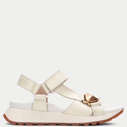 Hispanitas HV253896 Γυναικεία Σανδάλια Εκρού Δέρμα
