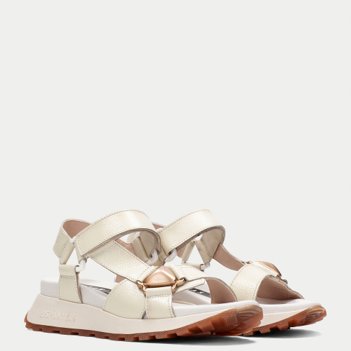 Hispanitas HV253896 Γυναικεία Σανδάλια Εκρού Δέρμα