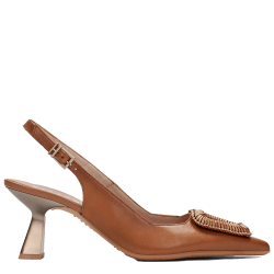 Γυναικείες Γόβες Slingback Ταμπά Δέρμα HV253910 Hispanitas