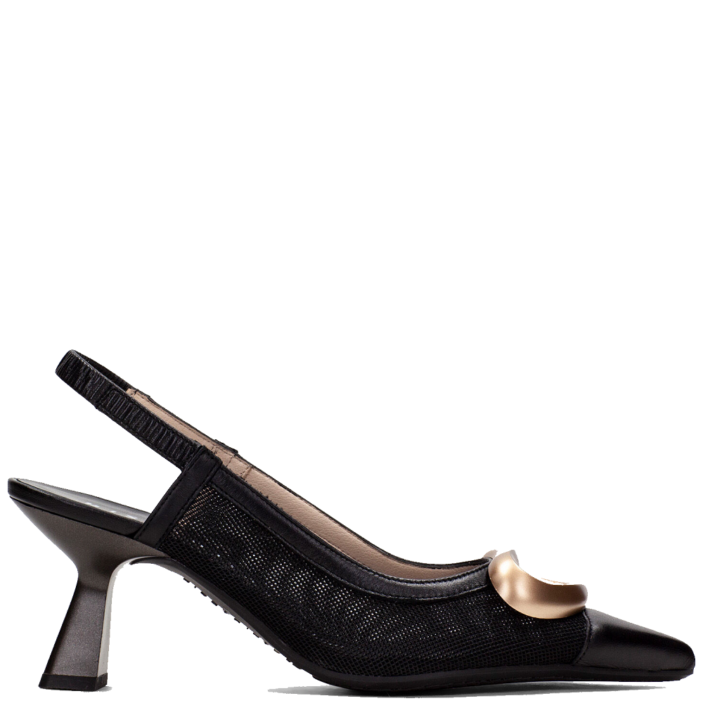 HISPANITAS</br>Γυναικείες Γόβες Slingback Μαύρο Δέρμα HV253957 Hispanitas HISPANITAS</br>Γυναικείες Γόβες Slingback Μαύρο Δέρμα HV253957 Hispanitas