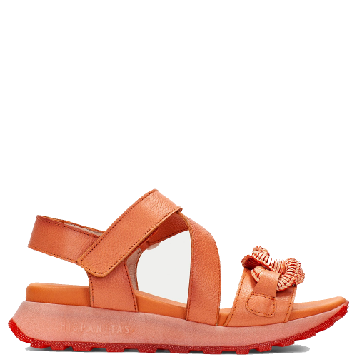 Hispanitas HV253964 Γυναικεία Σανδάλια Κοραλί Δέρμα
