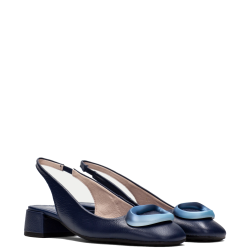 Γυναικεία Slingback Μπλε Δέρμα HV253993 Hispanitas