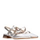 HISPANITAS</br>Γυναικεία Slingback Ασημί Δέρμα HV253922 Hispanitas HISPANITAS</br>Γυναικεία Slingback Ασημί Δέρμα HV253922 Hispanitas