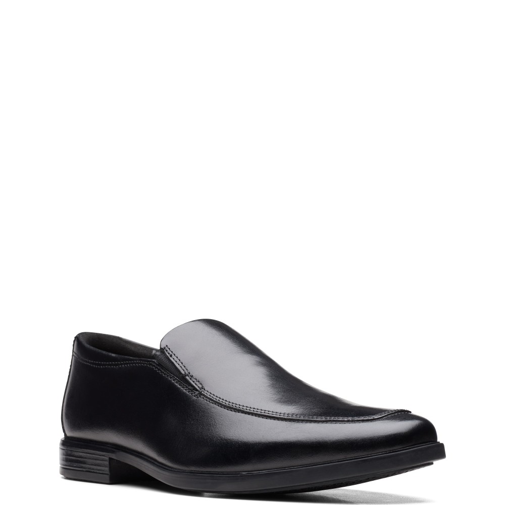 CLARKS</br>Ανδρικά Μοκασίνια Μαύρο Δέρμα HOWARD EDGE Clarks CLARKS</br>Ανδρικά Μοκασίνια Μαύρο Δέρμα HOWARD EDGE Clarks