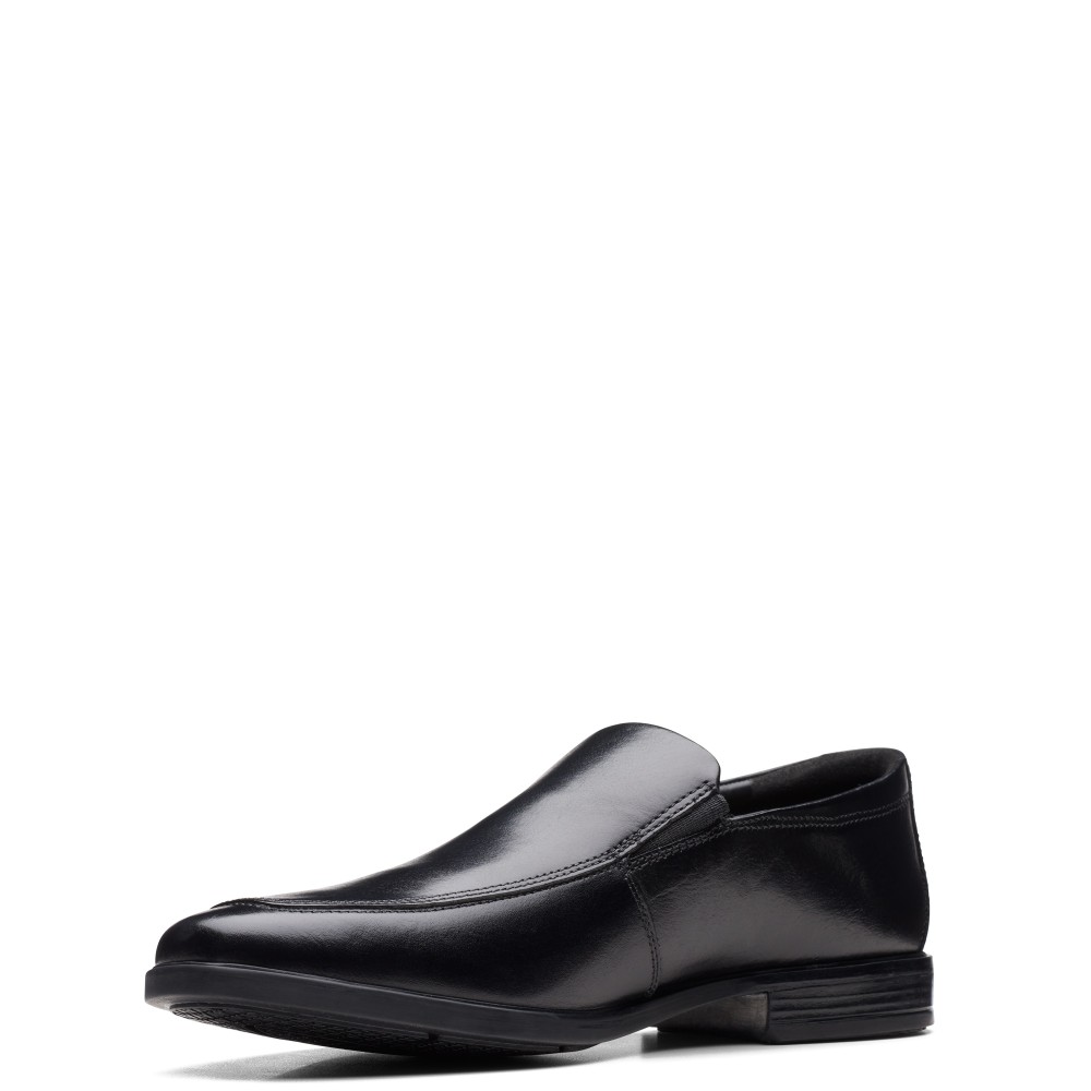 CLARKS</br>Ανδρικά Μοκασίνια Μαύρο Δέρμα HOWARD EDGE Clarks CLARKS</br>Ανδρικά Μοκασίνια Μαύρο Δέρμα HOWARD EDGE Clarks