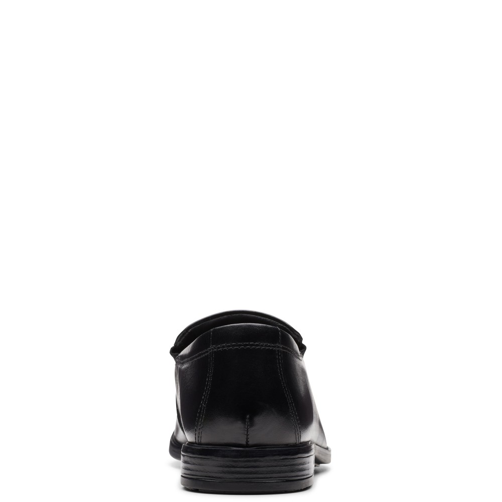 CLARKS</br>Ανδρικά Μοκασίνια Μαύρο Δέρμα HOWARD EDGE Clarks CLARKS</br>Ανδρικά Μοκασίνια Μαύρο Δέρμα HOWARD EDGE Clarks