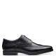 </br>Ανδρικά Δετά Παπούτσια Μαύρο Δέρμα HOWARD WING (H) Clarks