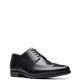 </br>Ανδρικά Δετά Παπούτσια Μαύρο Δέρμα HOWARD WING (H) Clarks