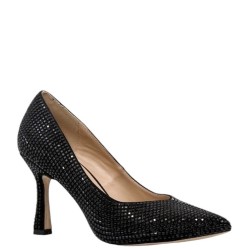 Γυναικείες Γόβες Μαύρο Suede Δέρμα I240344 Alma En Pena