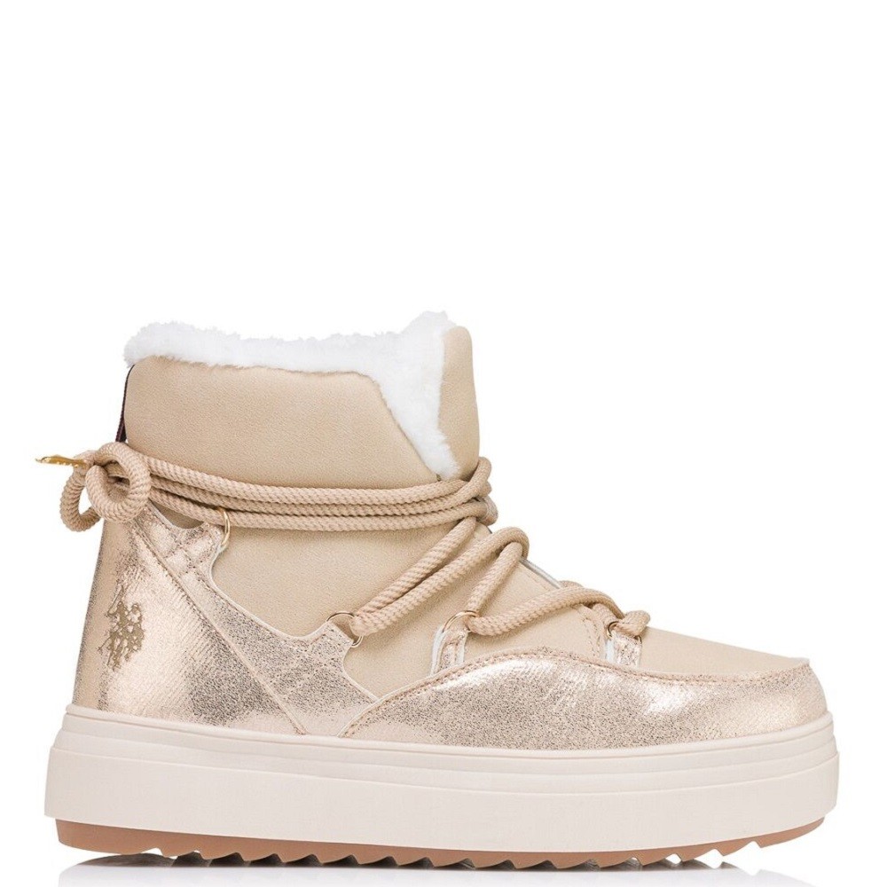 U.S. POLO ASSN.</br>Γυναικεία Μποτάκια Μπεζ ICY004-BEI001 U.S. Polo Assn U.S. POLO ASSN.</br>Γυναικεία Μποτάκια Μπεζ ICY004-BEI001 U.S. Polo Assn