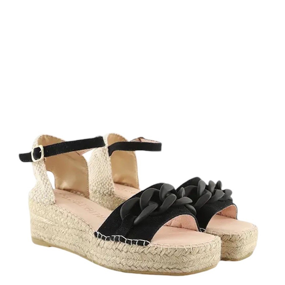 MACARENA</br>Γυναικείες Πλατφόρμες Μαύρο Suede JAKI10 Macarena