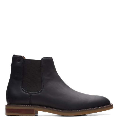 Ανδρικά Μποτάκια Μαύρο Δέρμα JAXEN CHELSEA Clarks Ανδρικά Μποτάκια Μαύρο Δέρμα JAXEN CHELSEA Clarks