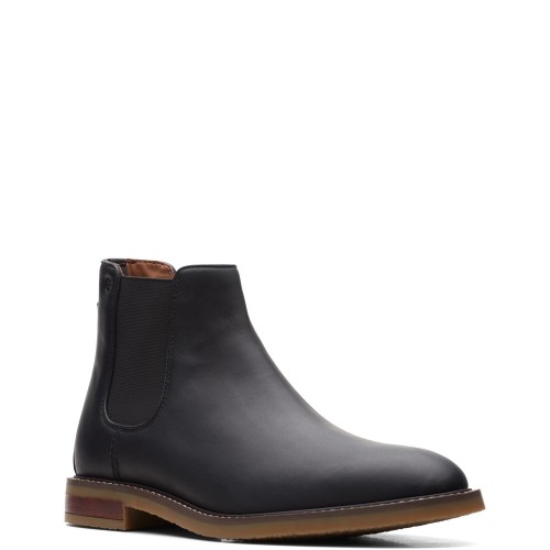 Ανδρικά Μποτάκια Μαύρο Δέρμα JAXEN CHELSEA Clarks Ανδρικά Μποτάκια Μαύρο Δέρμα JAXEN CHELSEA Clarks