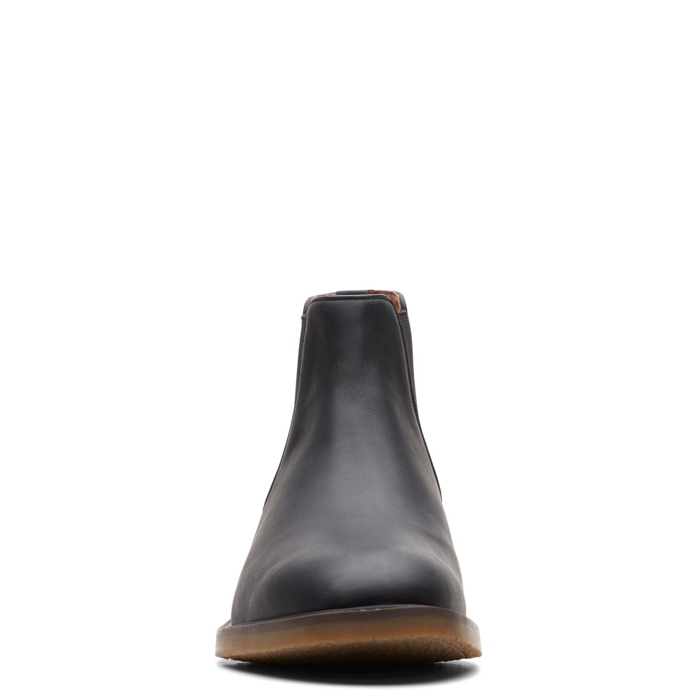 CLARKS</br>Ανδρικά Μποτάκια Μαύρο Δέρμα JAXEN CHELSEA Clarks CLARKS</br>Ανδρικά Μποτάκια Μαύρο Δέρμα JAXEN CHELSEA Clarks