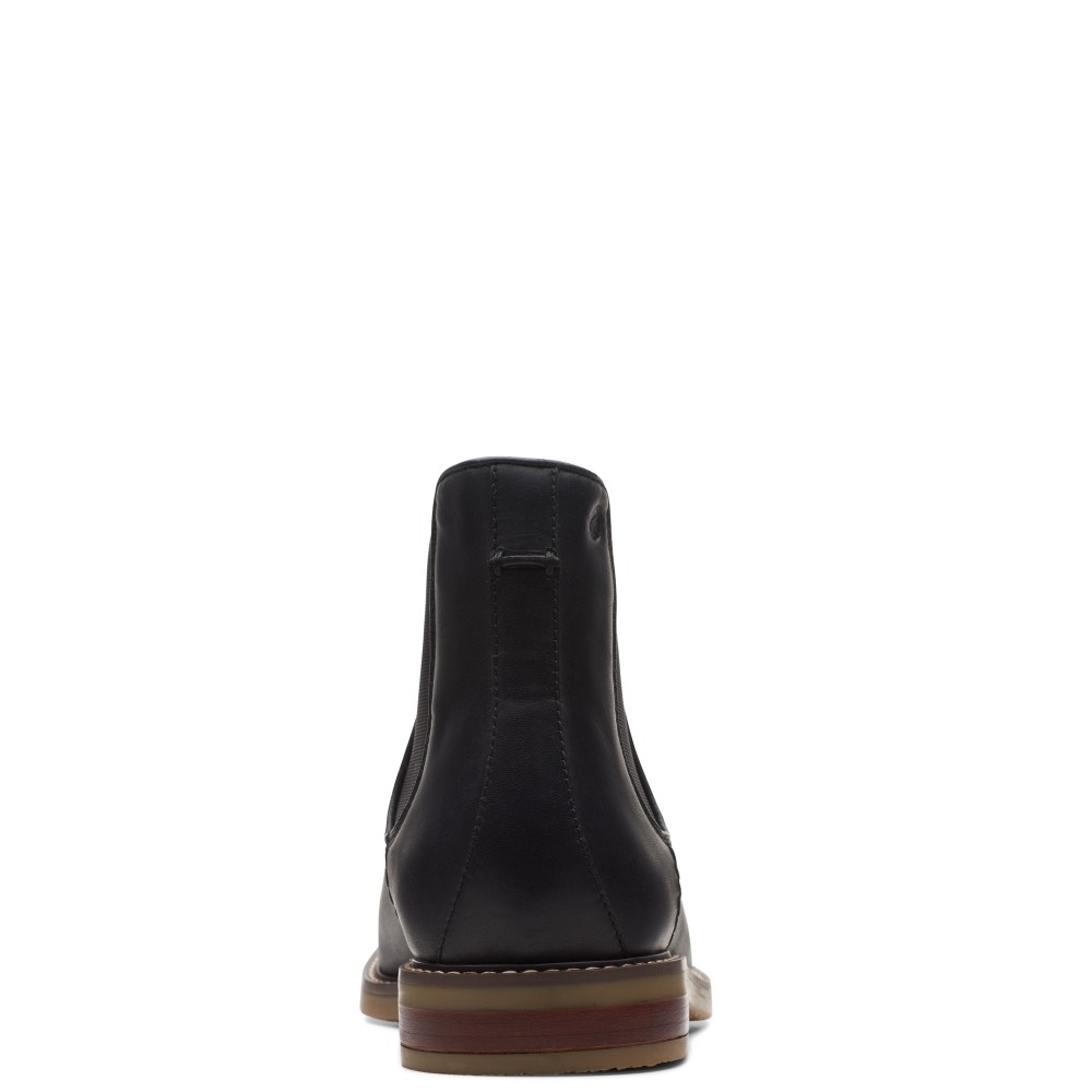 CLARKS</br>Ανδρικά Μποτάκια Μαύρο Δέρμα JAXEN CHELSEA Clarks CLARKS</br>Ανδρικά Μποτάκια Μαύρο Δέρμα JAXEN CHELSEA Clarks