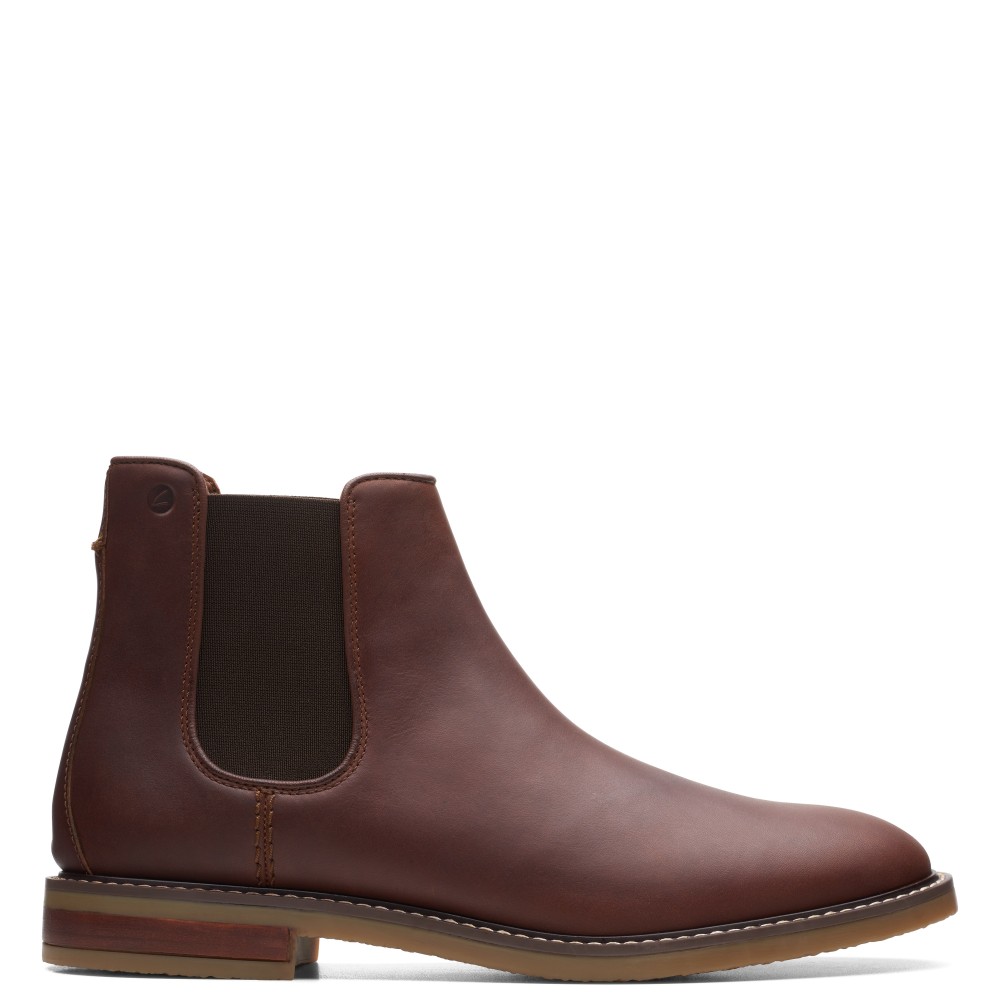 CLARKS</br>Ανδρικά Μποτάκια Ταμπά Δέρμα JAXEN CHELSEA Clarks CLARKS</br>Ανδρικά Μποτάκια Ταμπά Δέρμα JAXEN CHELSEA Clarks