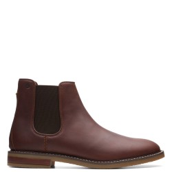 CLARKS</br>Ανδρικά Μποτάκια Ταμπά Δέρμα JAXEN CHELSEA Clarks