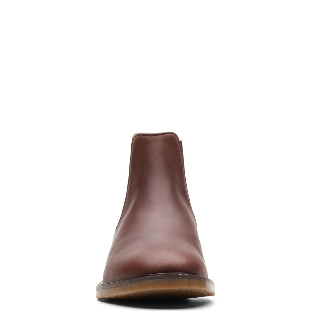 CLARKS</br>Ανδρικά Μποτάκια Ταμπά Δέρμα JAXEN CHELSEA Clarks CLARKS</br>Ανδρικά Μποτάκια Ταμπά Δέρμα JAXEN CHELSEA Clarks