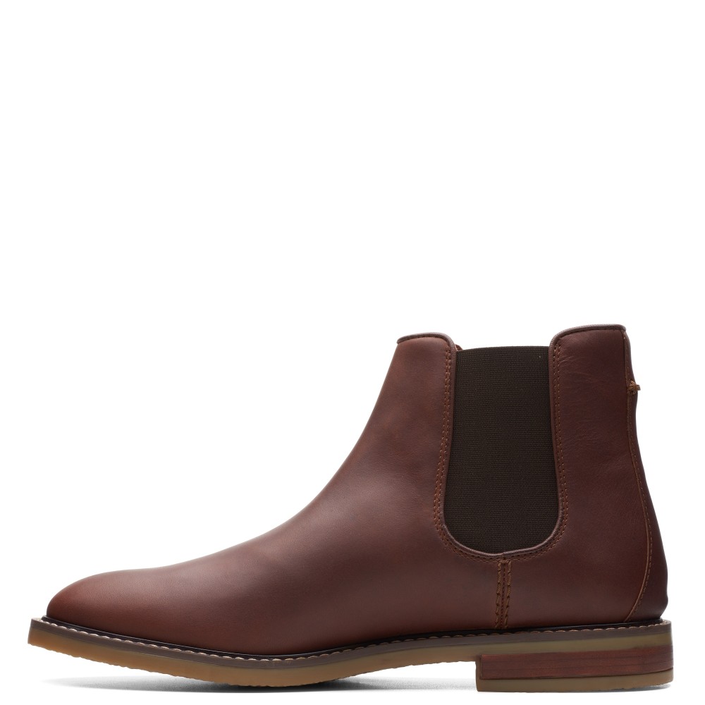 CLARKS</br>Ανδρικά Μποτάκια Ταμπά Δέρμα JAXEN CHELSEA Clarks CLARKS</br>Ανδρικά Μποτάκια Ταμπά Δέρμα JAXEN CHELSEA Clarks