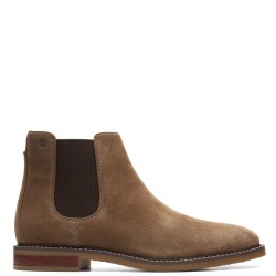 CLARKS</br>Ανδρικά Μποτάκια Μπεζ Chelsea Suede JAXEN CHELSEA Clarks