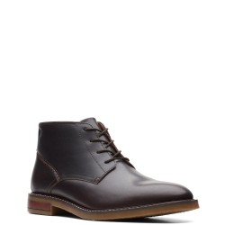 Ανδρικά Μποτάκια Καφέ Δέρμα JAXEN MID Clarks