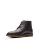CLARKS</br>Ανδρικά Μποτάκια Καφέ Δέρμα JAXEN MID Clarks