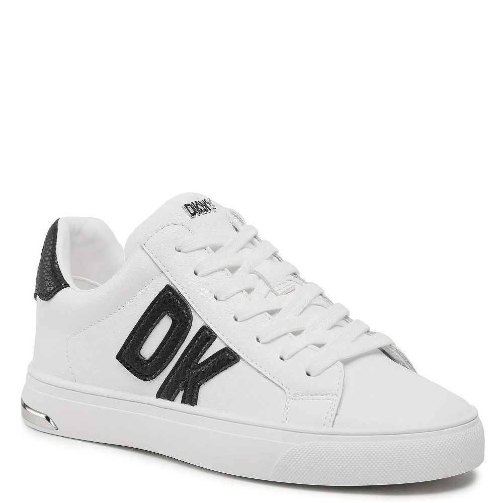 DKNY</br>DKNY ABENI K1300916-QZC Γυναικεία Sneakers Λευκό/Μαύρο Δέρμα DKNY</br>DKNY ABENI K1300916-QZC Γυναικεία Sneakers Λευκό/Μαύρο Δέρμα