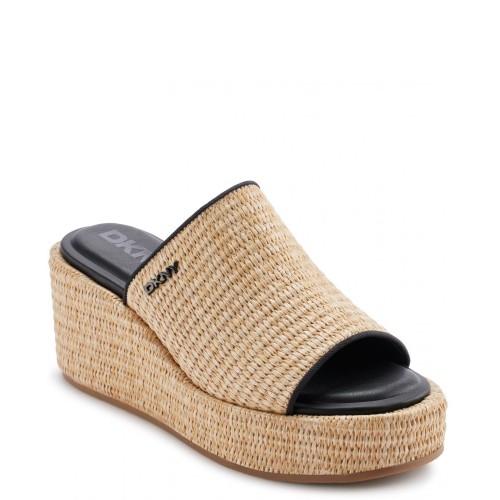 DKNY CONARD K1517736-NAX Γυναικείες Πλατφόρμες Μπεζ/Μαύρο