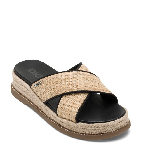 DKNY BERRIS K1533024-NAX Γυναικεία Mules Μπεζ/Μαύρο