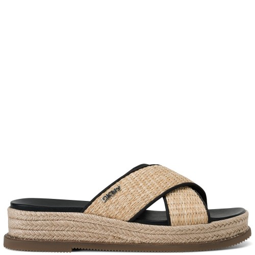 DKNY BERRIS K1533024-NAX Γυναικεία Mules Μπεζ/Μαύρο