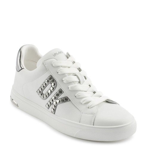 Γυναικεία Sneakers Λευκό/Ασημί Δέρμα ABENI K1552711-4WN DKNY Γυναικεία Sneakers Λευκό/Ασημί Δέρμα ABENI K1552711-4WN DKNY