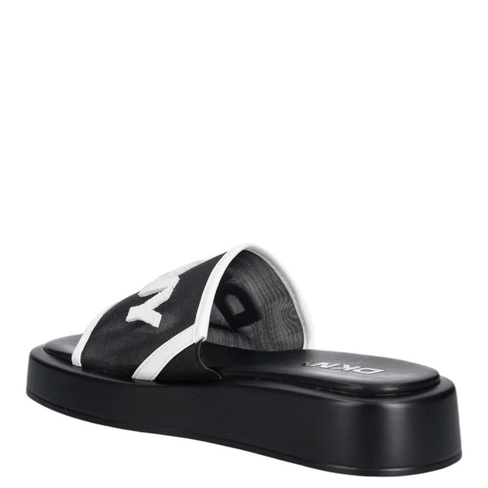 DKNY</br>DKNY ORION LOGO MESH K1643577-005 Γυναικεία Platforms Mules Μαύρο/Λευκό
