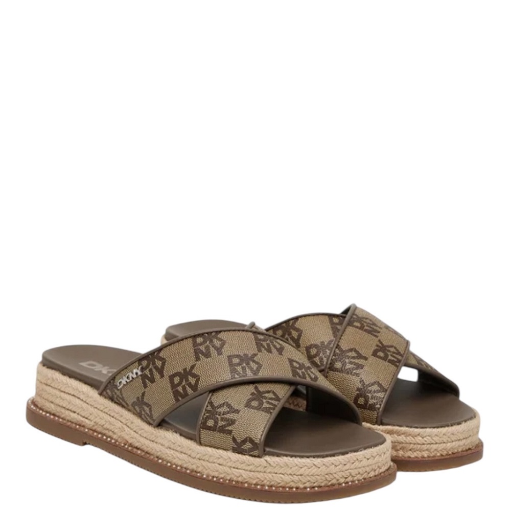 DKNY</br>DKNY BERRIS K1666574-CHI Γυναικεία Platforms Mules Καφέ