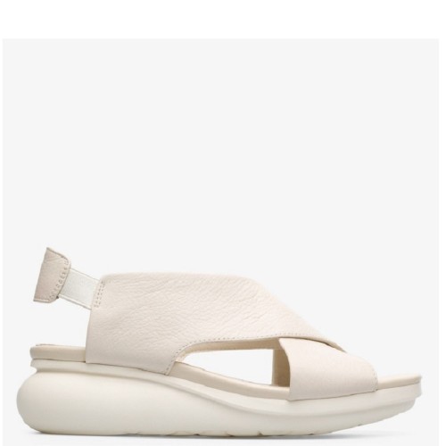 Camper K200066-019 BALLON Γυναικεία Πέδιλα Εκρού Δέρμα